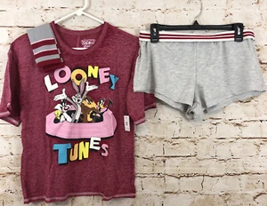 NEW Looney Tunes pajamas set womens 2X tweety bird top Shorts Socks Bugs bunny - Picture 1 of 5