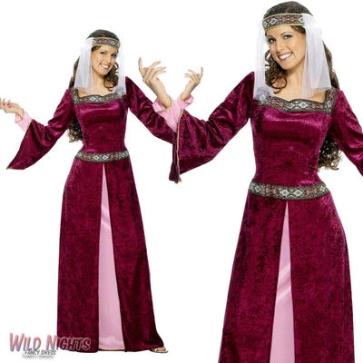 Ladies Medieval Maid Marion Costume - image 1 of 3