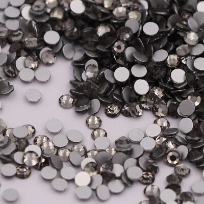 Cristal brillante AB espalda plana transparente no caliente fijación arte en uñas pedrería decoraciones Foto 1 de 4