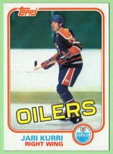 1981-82 Topps Jari Kurri RC #18 (nm) (clean/sharp) Edmonton Oilers