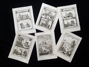 1754 BELLIN rare LOT of 6 copper eng.: Asia, Japan, Taiwan, Korea, China, Hainan - Picture 1 of 7