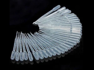 50 x 3ml PLASTIC PIPETTE 6” LONG DECANT BODY GLUE GRADUATED PIPPETTE - Picture 1 of 1