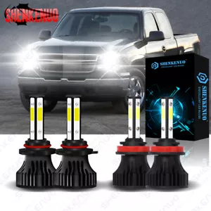 For 2019 2020 2021 Silverado 1500 WT Custom Trail Boss LED Headlight 4*Bulbs - Bild 1 von 10