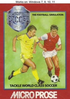 MicroProse Soccer PC Game 1989 Keith Van Eron's Pro Windows 10 11 - Image 1 of 2