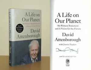 David Attenborough - A Life on Our Planet - Signed 1st/1st 2020 Ltd First Ed DJ - Picture 1 of 6