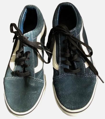 VANS SCARPE DA GINNASTICA UNISEX BAMBINO DONNA BLU CAMOSCIO FUORI MURO TAGLIA 3 Favolose