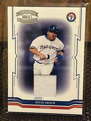 KEVIN MENCH 2005 DONRUSS "THROWBACK THREADS" GAME-USED JERSEY PATCH RELIC /250!! - Image 1 of 2