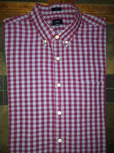 Mens J. Crew Slim Fit Long Sleeve Checked Button Front Shirt Size Large LG L - Picture 1 of 2