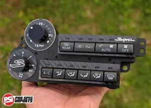 ¡Combo personalizado Mk4 A80 JDM Supra interior, edición de carbono HVAC 6 piezas para tablero! - Imagen 1 de 7