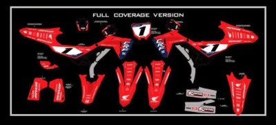 Graphic Kit Vinyl Wrap Decal motocross 2025+ Honda CRF 250 450 HAMAMATSU - Image 1 of 4