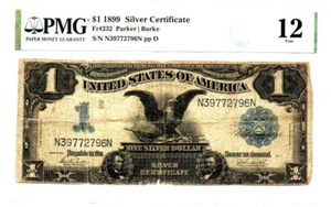 Fr. 232 1899 Silver Certificate PMG Fine 12 - Picture 1 of 2
