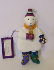 1994 Cheryl Ann Johnson Dept.56 Polar Bear Christmas Ornament NWT