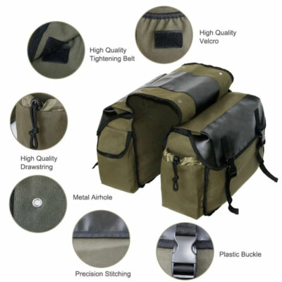 Motorbike Motorcycle Saddle Bag Panniers Box Side Tools Bag Pouch Waterproof 26L - Image 1 of 4