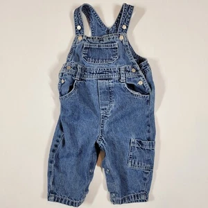 Sesame Street 6-9 Months Blue Overalls 100% Cotton Baby Boys Girls EUC - Picture 1 of 9