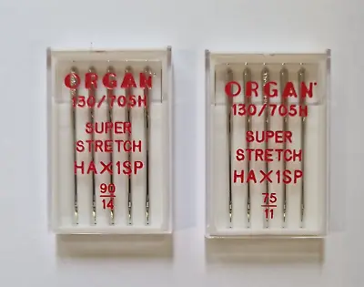 Agujas Para Máquina Overlocker Doméstica De órganos Japón - SUPER STRETCH HAx1SP • 3.78€