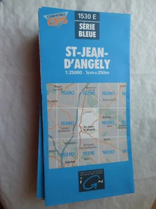 Carte IGN bleue 1530 E st jean d'angely 2001 - Picture 1 of 1