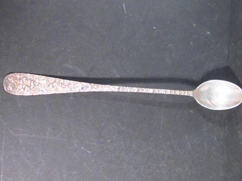 Stieff Sterling STIEFF ROSE ICED TEA SPOON 7 1/2"  No Mono Cover