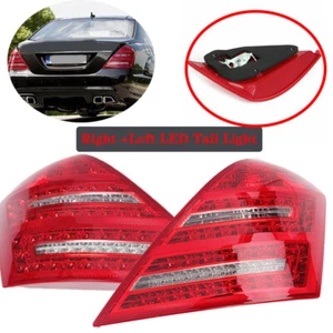 Pair For Mercedes Benz W221 2007-2009 S450 S600 Brake Lamps LED Tail Lights - Picture 1 of 23