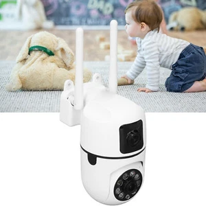 Home Security Camera Dual Lens 2MP Night Motion Detection Rotatable GSY - Picture 1 of 18