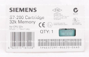 6ES7291-8GE20-0XA0, Simatic S7-200, módulo de memoria MC 291, 32k, TOTALMENTE NUEVO - Imagen 1 de 1
