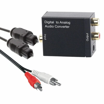 auvisio Audio-Konverter Digital (Toslink/Koaxial) zu Analog (Cinch) mit Kabel - Bild 1 von 4