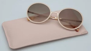 New Chloe CH0100S 004 Gold Sunglasses 60-21-145mm B51mm Italy - Picture 1 of 10