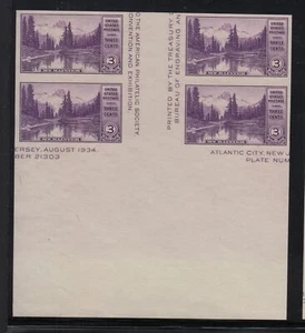 1934 Mt. Rainier Sc 770 Farley Parks vertical gutter block NGAI - Picture 1 of 1