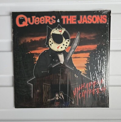 The Queers Jason's UNHAPPY CAMPERS 10"  EP Vinyl Blood RED - Image 1 of 4