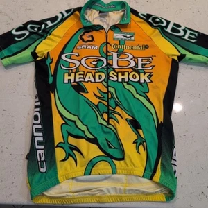 VTG Cannondale Jersey Men M Sobe HeadShok Bike 3/4 Zip Cane Creek USA Shirt 9840 - Picture 1 of 15