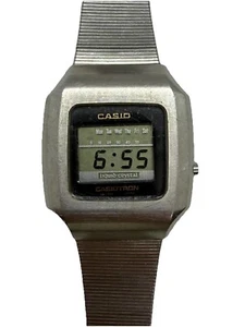 Vintage Casio Casiotron 04-503 Liquid Crystal Square Uhr Edelstahl Japan - Bild 1 von 9