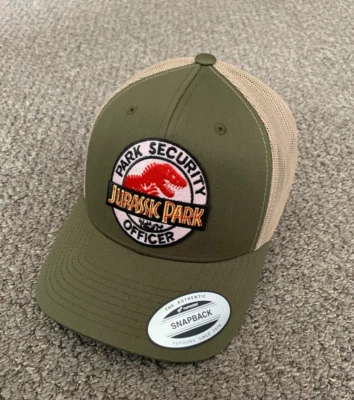 Бейсболка Jurassic Park офицер безопасности парка бейсболка водитель грузовика ручной работы во Флориде - Изображение 1 из 2