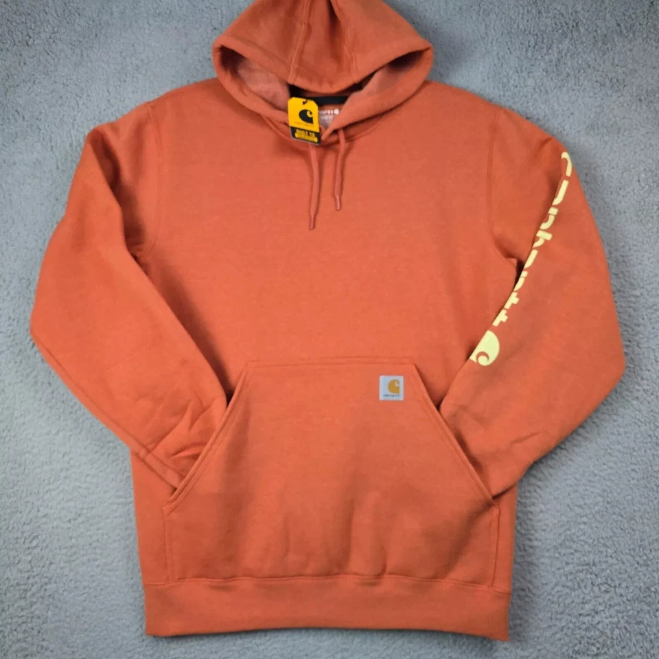 Carhartt Hoodie Sweatshirt Mens 2XL XXL Malt Loose Fit Midweight K288 W03