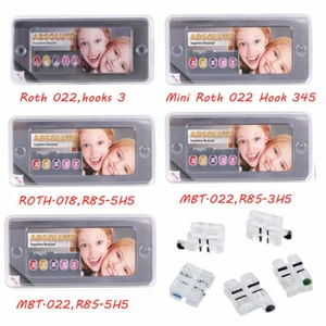 Soportes de cerámica ortopética dental ABSOLUTE Mini Roth MBT.022 018 ganchos 345 - Imagen 1 de 12