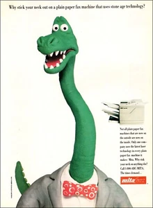 Pubblicità attrezzature ufficio rivista 1994 per fax laser MITA dinosauro art 071022 - Foto 1 di 1