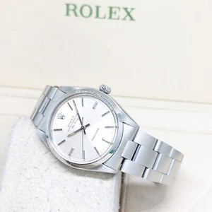 Vintage Rolex Oyster Perpetual Silver Sticks Air King REF: 5500 (1980) - Picture 1 of 4