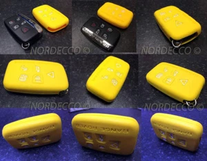 NEW SILICONE 5 BUTTON SMART KEY FOB PROTECTOR CASE RANGE ROVER DISCOVERY L405 Y - Picture 1 of 1
