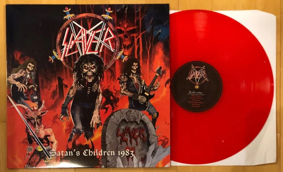 SLAYER - SATAN'S CHILDREN 1983 100 0NLY RED VINYL LP - Image 1 of 4