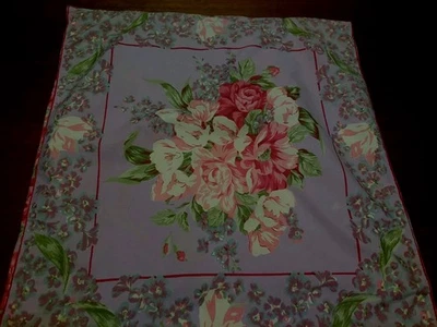 April Cornell De Colección Rosas Algodón Euro Almohada Patrón Falso 23'X23" Usado en Excelente Condición Foto 1 de 4