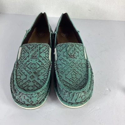 Ariat Cruiser Turquoise Embossed Slip On Women’s Loafer Shoes Sz 10 10046921 - Image 1 of 4