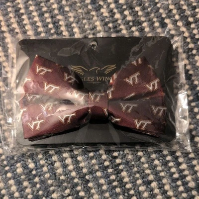 Мужской шелковый галстук Virginia Tech Hokies University College E. Wings красный галстук-бабочка - Изображение 1 из 4