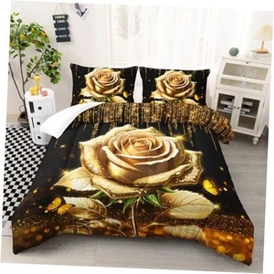 Rose Bedding Set for Girls Women Size Rose Floral Flower Queen Style 7 - Picture 1 of 8
