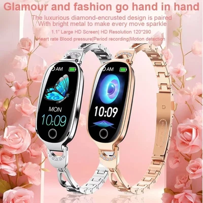 Smart Watch For Women/Ladies Waterproof Heart Rate Monitor Sport Fitness Tracker
