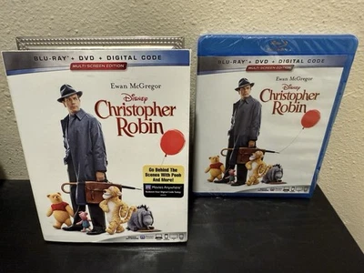 Christopher Robin Blu-Ray/DVD No Digital Disney Ewan McGregor  w/Slipcover - Image 1 of 4