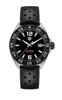 Reloj TAG Heuer WAZ1110.FT8023 Fórmula 1 de acero inoxidable para hombre con correa negra Foto 1 de 4