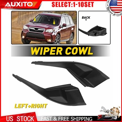 Windshield Lower Grille Panel Set Fit 2014-2018 Subaru Forester 91423SG010 2-20X - Image 1 of 4