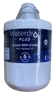 Waterdrop Plus Water Filter Model WDP-LT500P Fits LG 6 Months New Sealed - Image 1 of 4