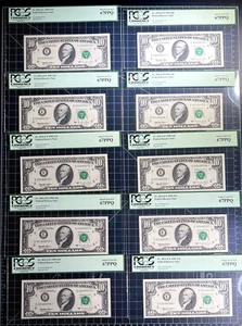 Lot (10) Fr 2031-E* 1995 $10 FRN Richmond Star Note PCGS Superb Gem New 67PPQ - Picture 1 of 6