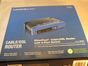 LINKSYS CABLE/DSL ROUTER MODEL BEFSR41 NEW UNUSED IN OPEN BOX - Bild 1 von 7