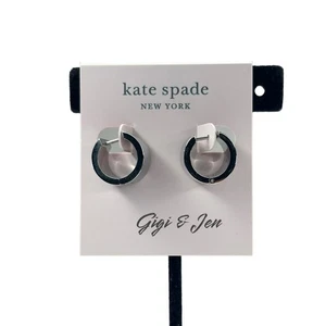 Kate Spade Huggie Hoop Silver Earrings - Picture 1 of 5