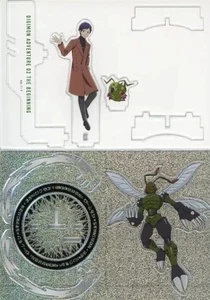 Digitalmon Acrylic Stand Ken Ichijouji Wormmon Stingmon Hybrid 110x155mm Duty P - Picture 1 of 1